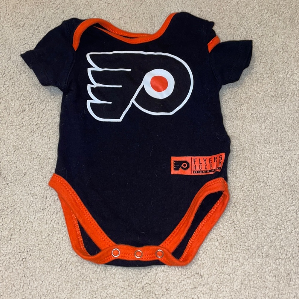 flyers hockey onesie